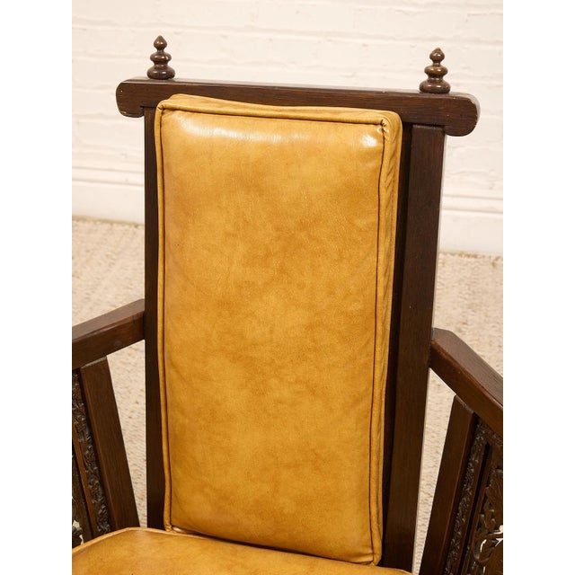 Mid-Century Modern Orange Vintage Mid Century Armchairs For Sale - Image 3 of 12