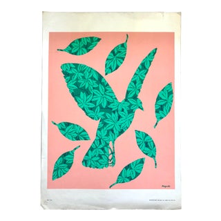 Rene Magritte Serigraph “The Flight” L’envolee For Sale