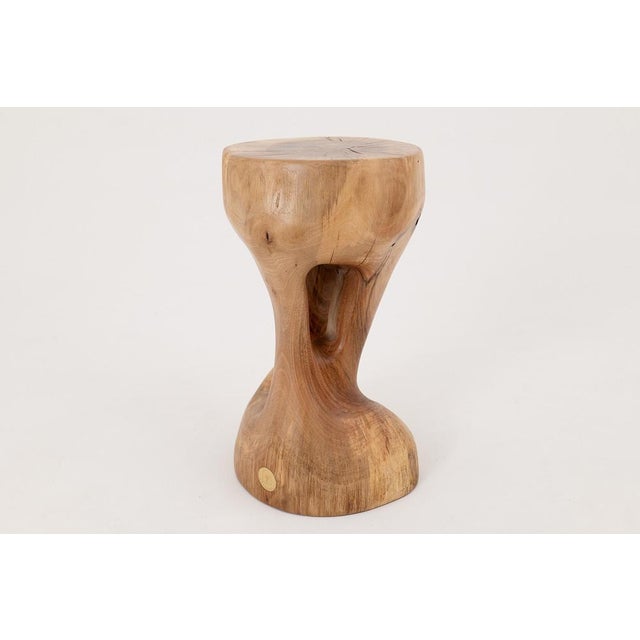 Sculptural Side Table in Walnut by Logniture For Sale - Image 12 of 16