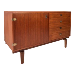 Danish Modern Teak 4-Drawer Sideboard by Peter Lovig Nielsen for Dansk Designs, circa 1950s