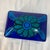 Mid-Century Modern Rimini Blue Bittosi Floral Motif Trinket Box Made in Italy C. 1960s by Mario Bellini For Sale - Image 3 of 8