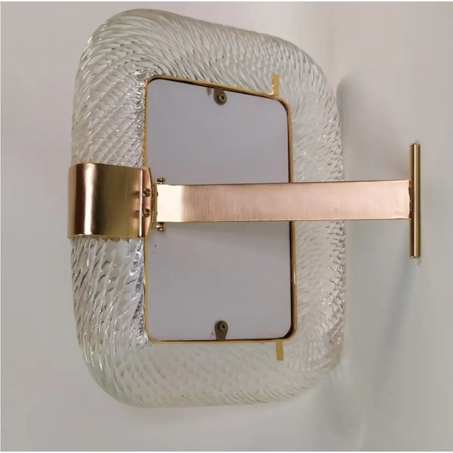 Art Deco "Eternal Paul" Crystal Jewel Murano Glass Brass Frame, Photo Frame For Sale - Image 3 of 5