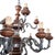Baroque Baroque Style 15-Light Chandelier in Metal and Wood, 1950s For Sale - Image 3 of 9