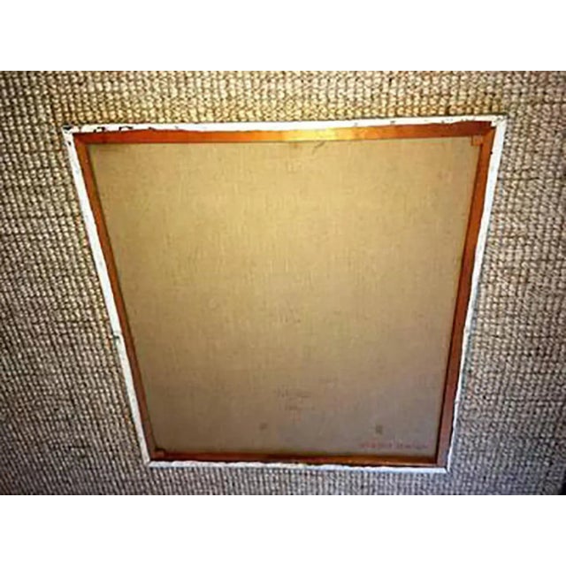 1970s Wyona Diskin Signed Modern Painting of Baroque Woman and Child For Sale In Philadelphia - Image 6 of 7