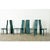 Vintage Italian Turquoise Leather Postmodern Dining Chairs - Set of Six For Sale - Image 12 of 12