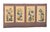 Early 20th Century Vintage Authentic Korean Chaekgeori Munbangdo Four Panel Scholar Screen For Sale - Image 5 of 12