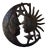 Vintage Brutalist Metal Wall Sculpture, 1950s For Sale