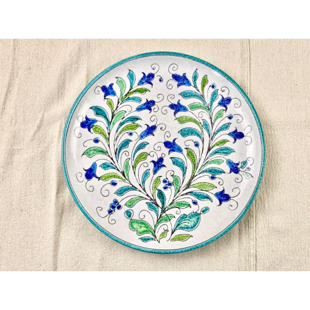 Vintage Italian Floral Decorative Plate For Sale - Image 13 of 13