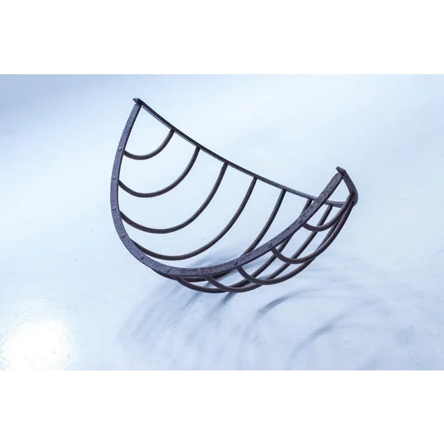 Cast Iron Basket or Sculpture For Sale - Image 3 of 6