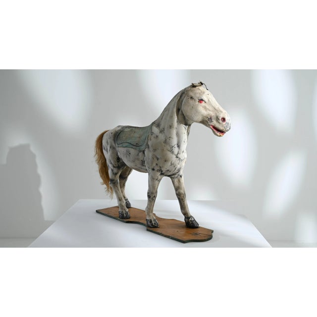 Wood Early 20th Century French Wooden Horse For Sale - Image 7 of 9