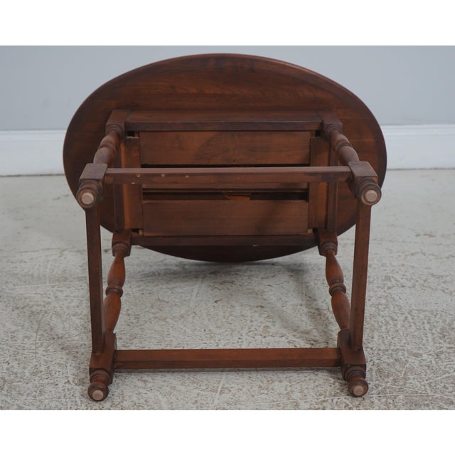 Bob Timberlake Cherry Oval Tavern Side Table For Sale - Image 16 of 16