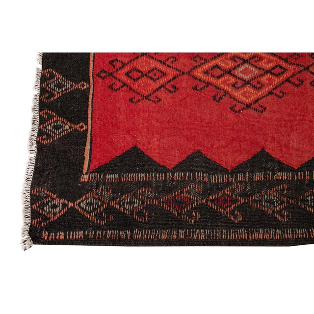 Textile Mid-20th Century Vintage Kilim Runner Rug 5' 2" X 13'. For Sale - Image 7 of 13