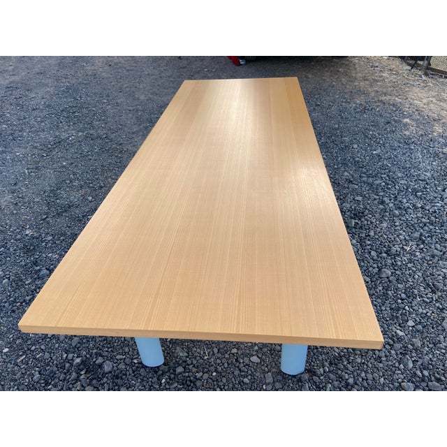 Cassina - Le Corbusier - Dining Table - Lc6 Dining Table Oak and Grey Metal Base For Sale - Image 16 of 18