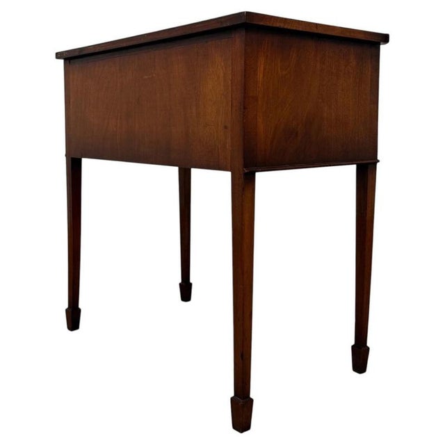 Gold Antique Early 20th Century English Mahogany Side Table For Sale - Image 8 of 13