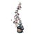Vintage Patinated Copper Lotus Sculpture For Sale