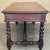 19th Spanish Walnut Desk or Console Table With Two Drawers & Solomonic Legs For Sale - Image 6 of 12