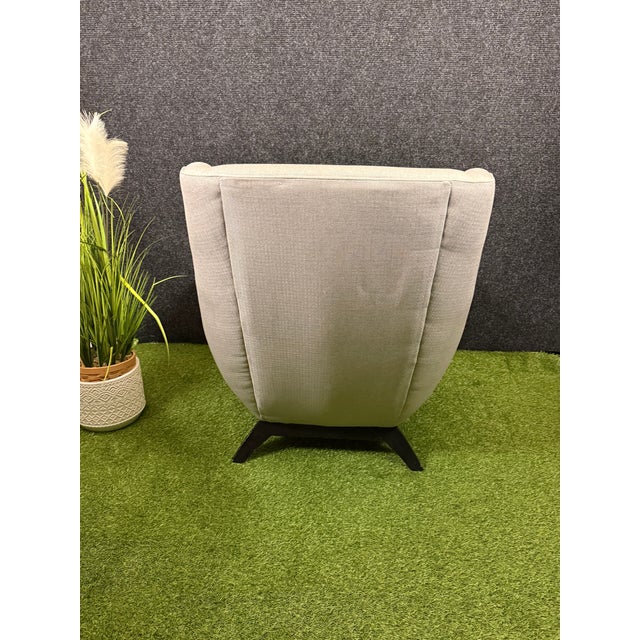 Mid-Century Modern Authentic Precedent "Jasper" High-Back Accent Chair For Sale - Image 3 of 5