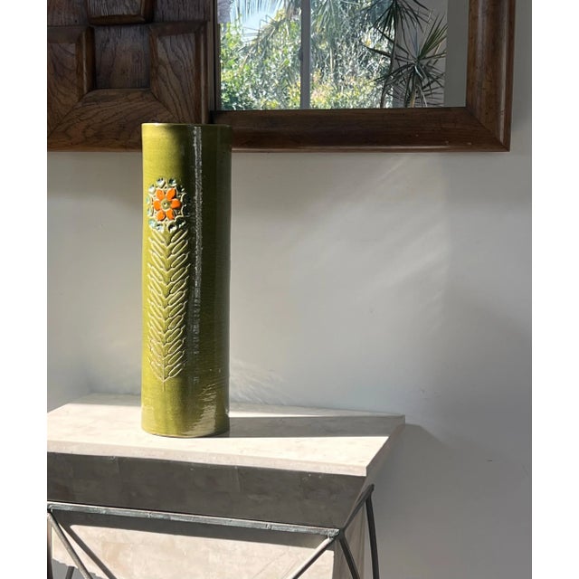 A Monumental Vintage Italian Ceramic Vase By Bitossi, 1960S For Sale - Image 12 of 12