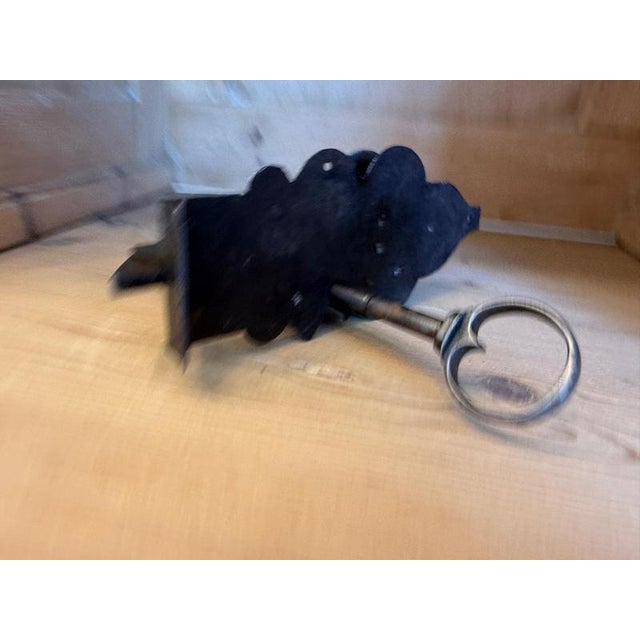 Baroque Baroque Iron Door Lock with Key, Set of 2 For Sale - Image 3 of 10
