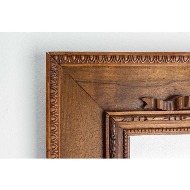 Louis XVI French Walnut Frame, 1890s For Sale - Image 4 of 8
