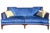 Late 20th Century Theodore Alexander European Style Jule Sofa in Blue Velvet. For Sale In Washington DC - Image 6 of 10