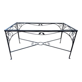 1930s Early Salterini Iron Patio Table Base For Sale