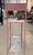 New Pink Industrial Wrought Iron Shop, Counter Stool with Metal Seat and Back For Sale - Image 13 of 18