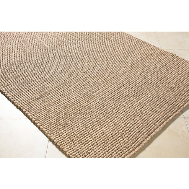 Nautical Beach House Handmade Rug Sand 5x8 For Sale - Image 3 of 4
