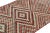 Rug & Kilim 1960s Vintage Turkish Rug in Red, Beige and Pink Geometric Pattern, Distressed For Sale - Image 4 of 7