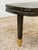 Black Mid 20th Century Curved Black Cerrused Distressed Coffee Table With Brass Accents For Sale - Image 8 of 12
