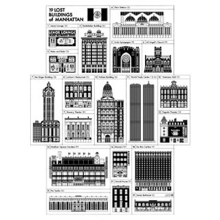 Demolished Buildings of Manhattan Poster For Sale