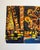 Dynamic, original, mid-century expressionist painting on paper depicting Brooklyn’s iconic Coney Island amusement park....