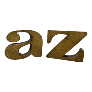 1968 Curtis Jere "A to Z" Bookends a Pair Signed