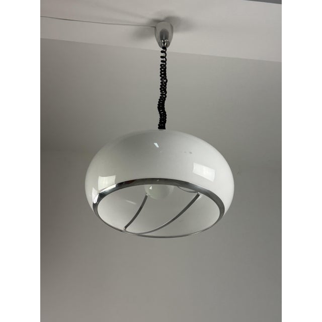 Large Drop-Down Pendant Lamp from Stilux-Milano, 1970s For Sale - Image 12 of 12
