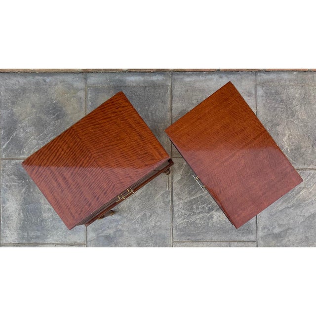 Vintage Wood Nightstands, 1970s, Set of 2 For Sale - Image 14 of 18