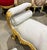 Baroque Style Light Gray Velvet Bench For Sale - Image 4 of 6