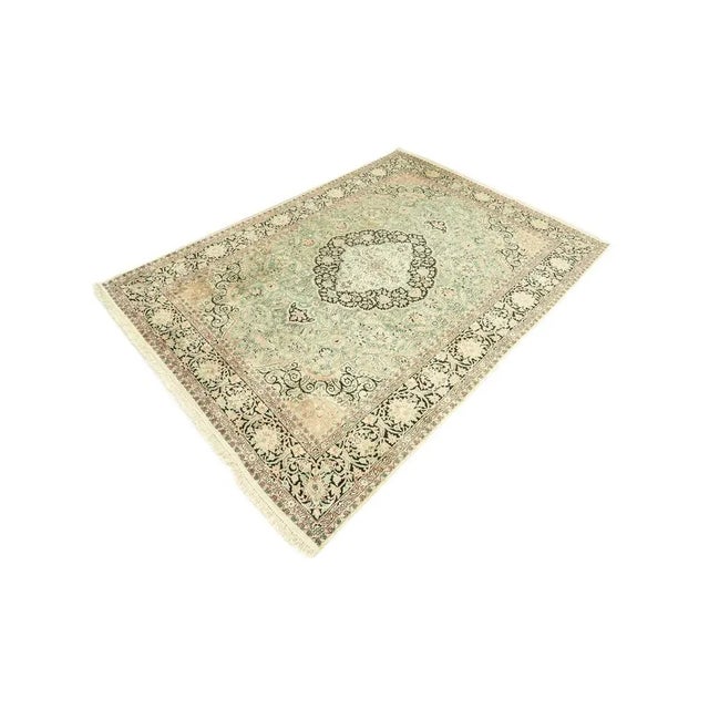 Vintage Silk Rug, 1960s For Sale - Image 3 of 13