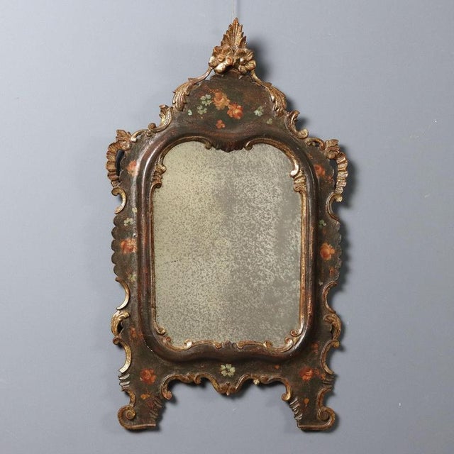 Lacquered and Painted Wood Countertop Mirror For Sale - Image 11 of 11