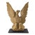 Mid-Century American Rustic Folk Art Carved Gold Eagle Figure For Sale