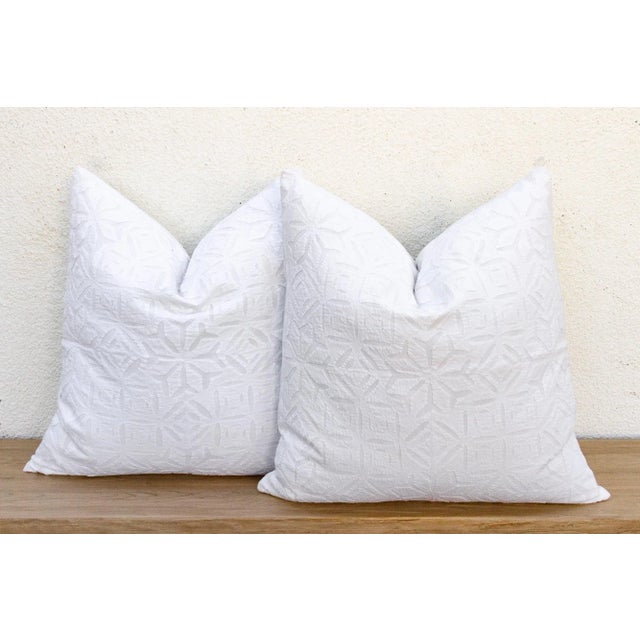 1990s Spring Time, Pair of Appliqué Pillow Covers For Sale - Image 5 of 8