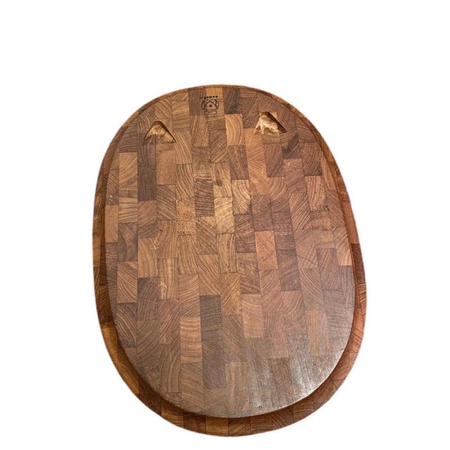 Mid-Century Modern 1960s Danish Teak Hanging Carving Board For Sale - Image 3 of 9