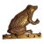 Vintage Frog Brass 4 Key Hooks Holder For Sale