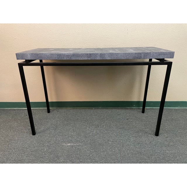 Made Goods Benjamin Faux Shagreen Console Chairish