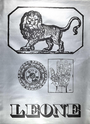 Sergio Barletta, Segno Zodiacale Leone, Original Screen Print, 1973