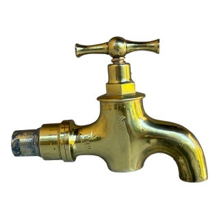 Antique French Brass Water Spout / Faucet For Sale
