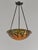 Charles Schneider French Art Deco Pendant Light by Le Verre Francais Schneider - 1925 Cameo Chandelier France For Sale - Image 4 of 15