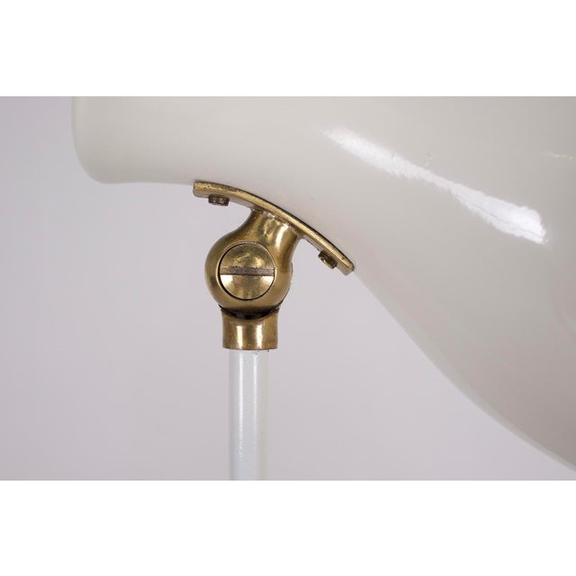 Floor Lamp in Brass and Lacquered Metal, Switzerland, 1950s. For Sale - Image 4 of 7