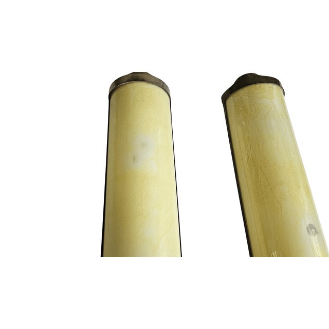 French Cylinder Wall Lights from Casino Cherbourg, 1930s, Set of 2 For Sale - Image 4 of 9