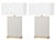 Textile 27.75-Inch H Faux Woven Leather Table Lamp in Cream - a Pair For Sale - Image 7 of 7