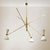 Mid-Century Modern Mid-Century Italian Chandelier in Brass and Aluminum, 1960s For Sale - Image 3 of 10